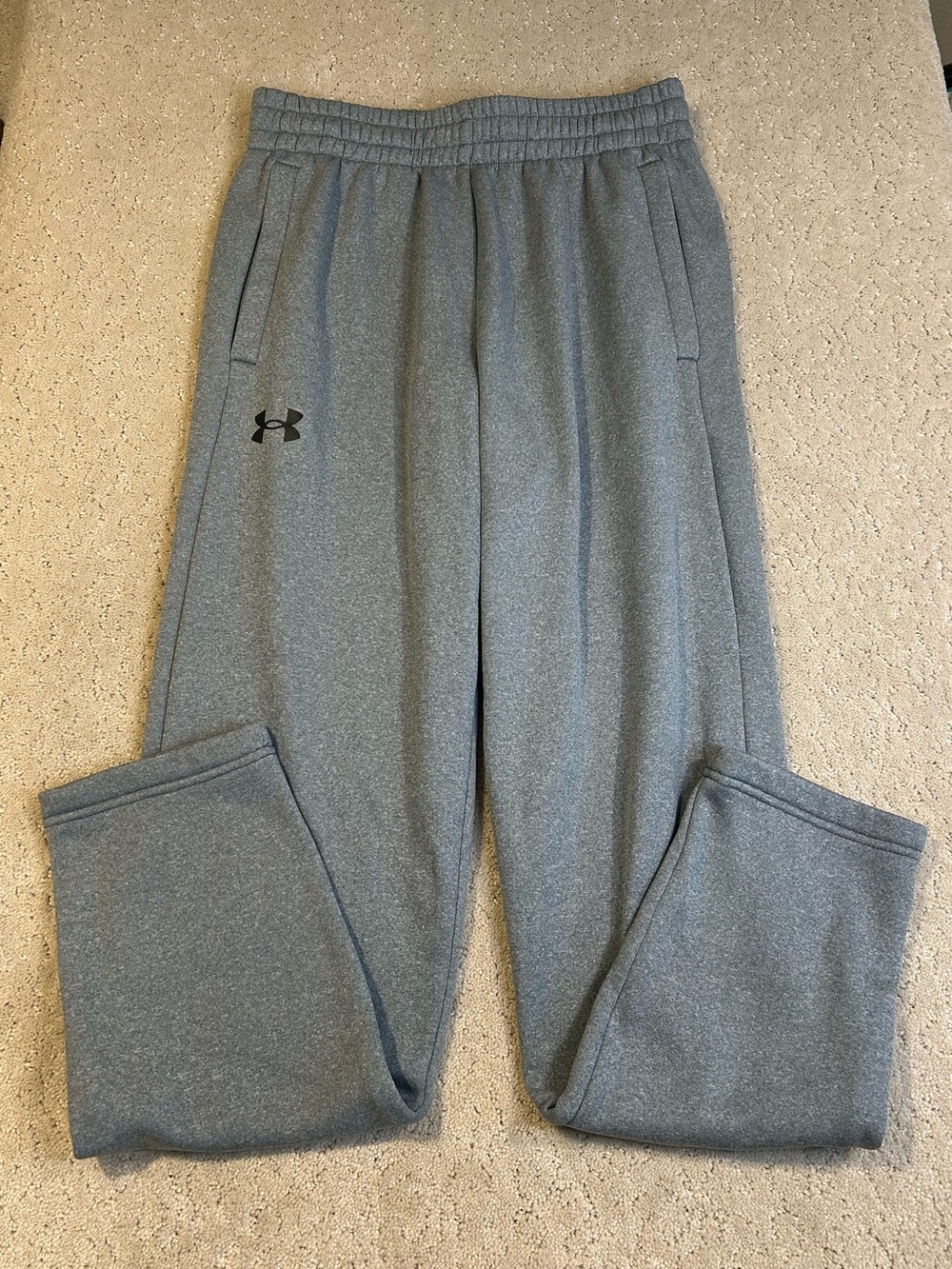 Under Armour Sweatpants Womens Medium Gray Straight Drawstring